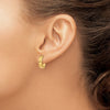 Gold Circle Hinged Hoop Earrings