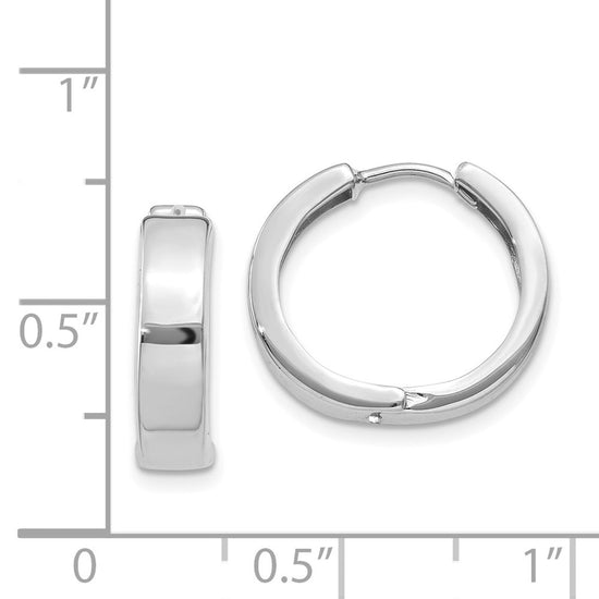 Gold Circle Hinged Hoop Earrings