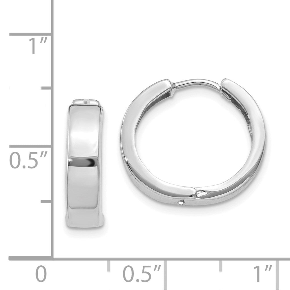 Gold Circle Hinged Hoop Earrings