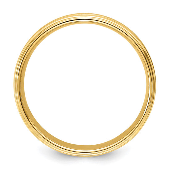 Comfort Fit Brush Satin Fancy Wedding Bands