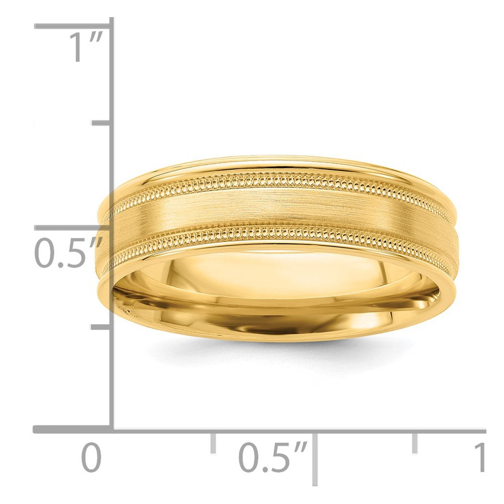 Comfort Fit Brush Satin Fancy Wedding Bands