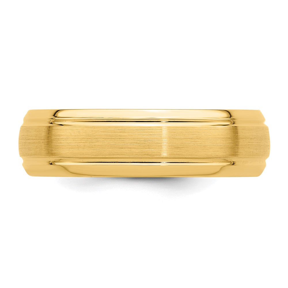Comfort Fit Brush Satin Fancy Wedding Bands