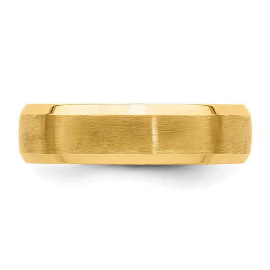 Comfort Fit Brush Satin Fancy Wedding Bands