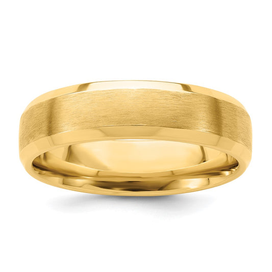 Comfort Fit Brush Satin Fancy Wedding Bands