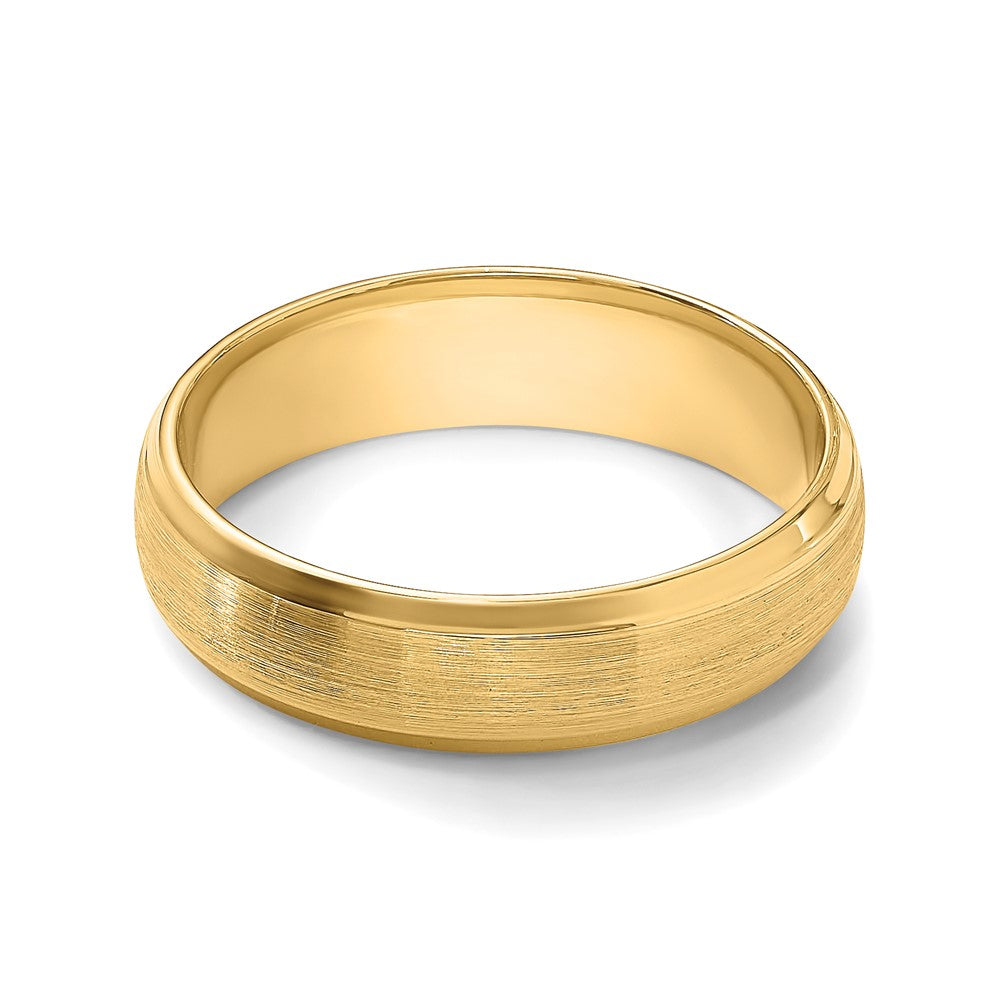 Comfort Fit Brush Satin Fancy Wedding Bands