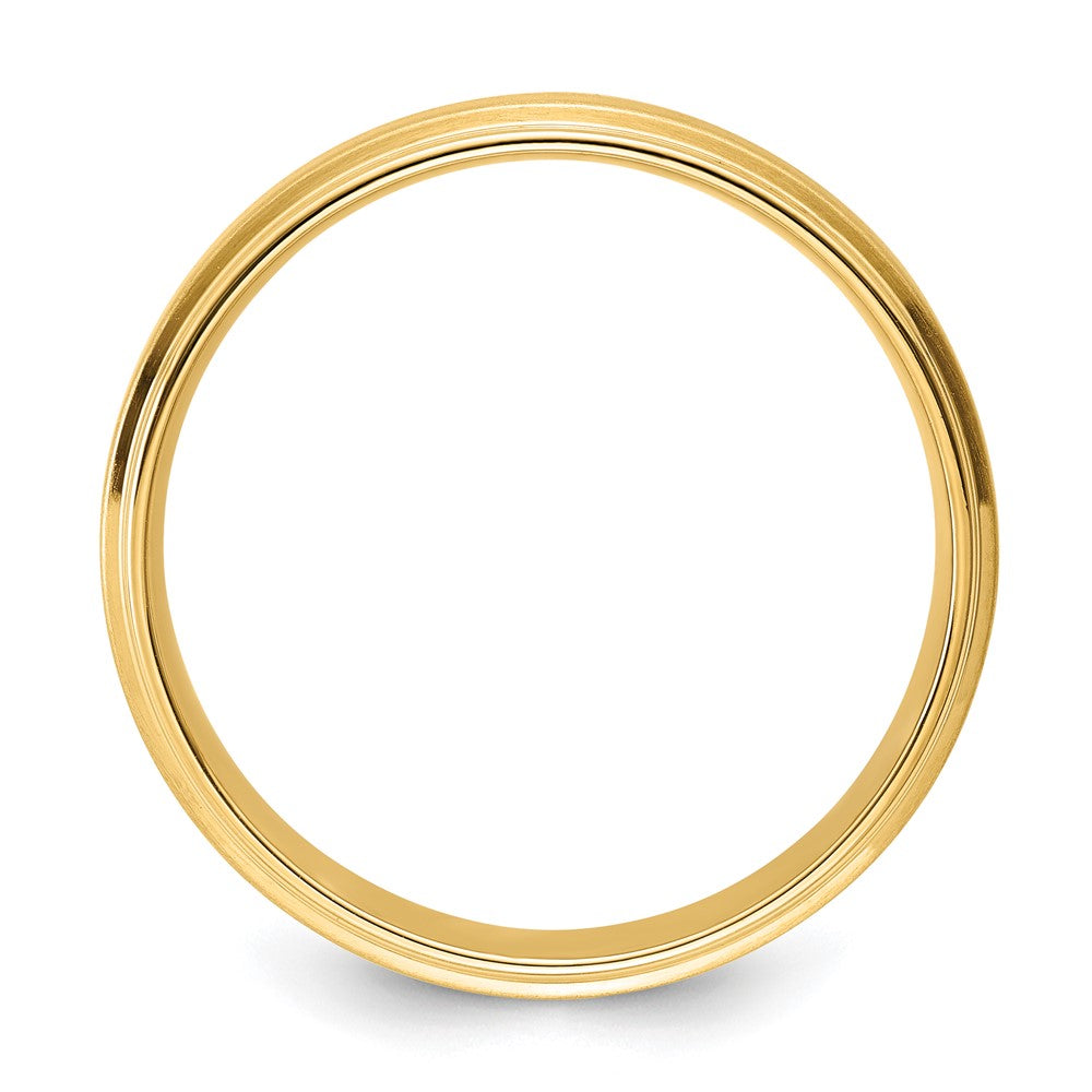 Comfort Fit Brush Satin Fancy Wedding Bands