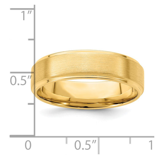Comfort Fit Brush Satin Fancy Wedding Bands