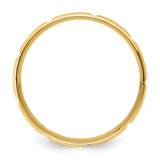 Comfort Fit Brush Satin Fancy Wedding Bands