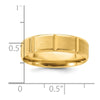 Comfort Fit Brush Satin Fancy Wedding Bands