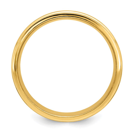 Comfort Fit Brush Satin Fancy Wedding Bands