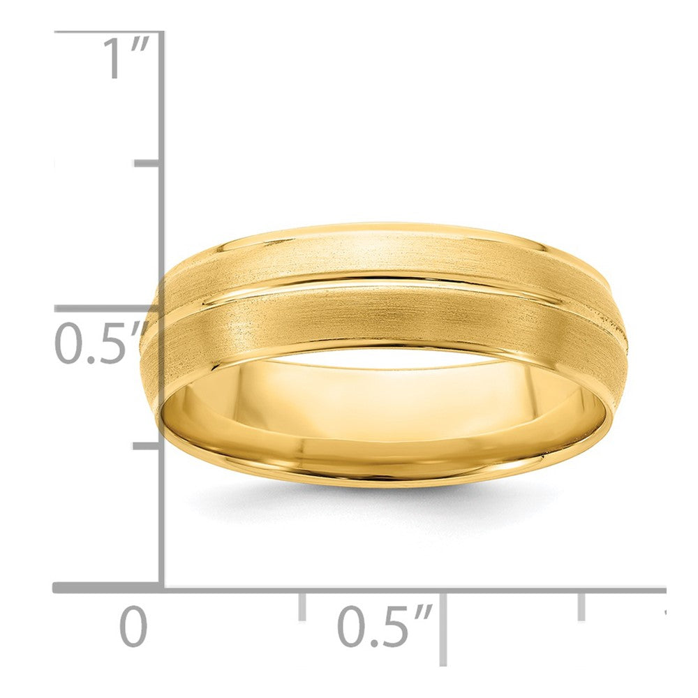 Comfort Fit Brush Satin Fancy Wedding Bands