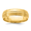Comfort Fit Brush Satin Fancy Wedding Bands