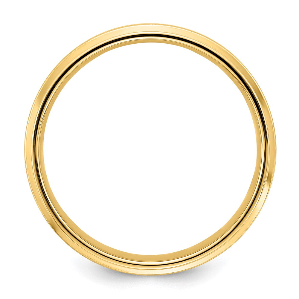 Comfort Fit Brush Satin Fancy Wedding Bands