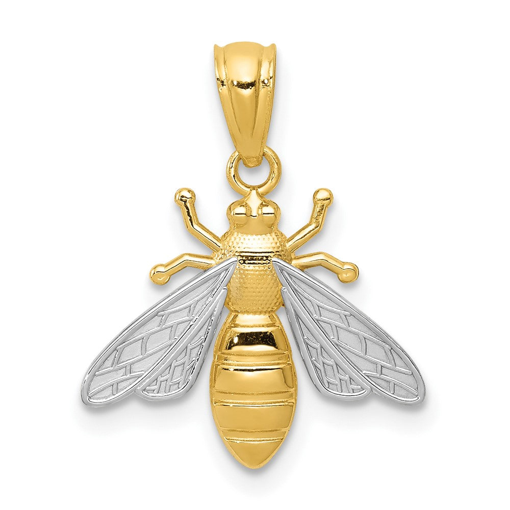 Gold Polished Bumble Bee Pendants