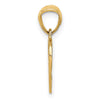 14K Basketball and Hoop Pendant