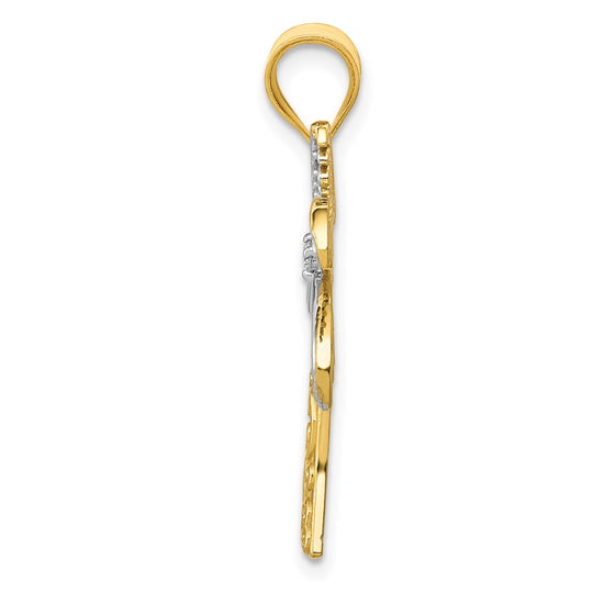 Gold Polished Palm Tree Pendants