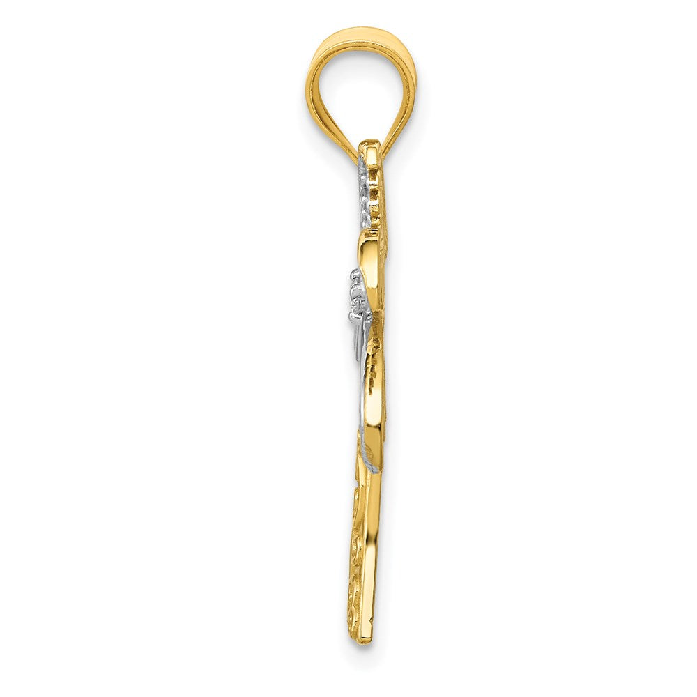 Gold Polished Palm Tree Pendants