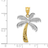 Gold Polished Palm Tree Pendants