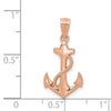 Gold Polished Anchor Pendants