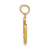 14k Gold Polished Horseshoe Pendant