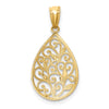 Filigree Teardrop Pendants