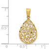 Filigree Teardrop Pendants