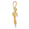 14kt Yellow Gold Polished 3-D Bicycle Pendant