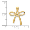 Gold Polished Bow Pendants