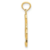 14k Gold Polished Treble Clef Pendant