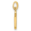 14k CZ Horseshoe Childrens Pendant