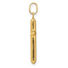 14k Polished Hollow Latin Cross Charm