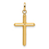 14k Polished Hollow Latin Cross Charm