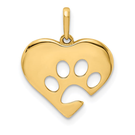 Gold Polished Dog Pendants