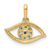 Gold Polished Eye Pendants