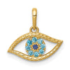 Gold Polished Eye Pendants