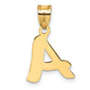 Polished Script Initial Pendants