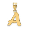 Polished Script Initial Pendants