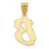 Polished Script Initial Pendants