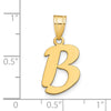 Polished Script Initial Pendants