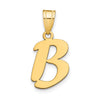 Polished Script Initial Pendants