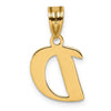 Polished Script Initial Pendants