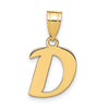 Polished Script Initial Pendants