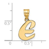 Polished Script Initial Pendants
