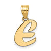 Polished Script Initial Pendants