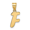 Polished Script Initial Pendants