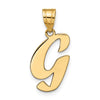 Polished Script Initial Pendants