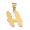 Polished Script Initial Pendants