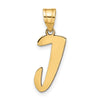 Polished Script Initial Pendants