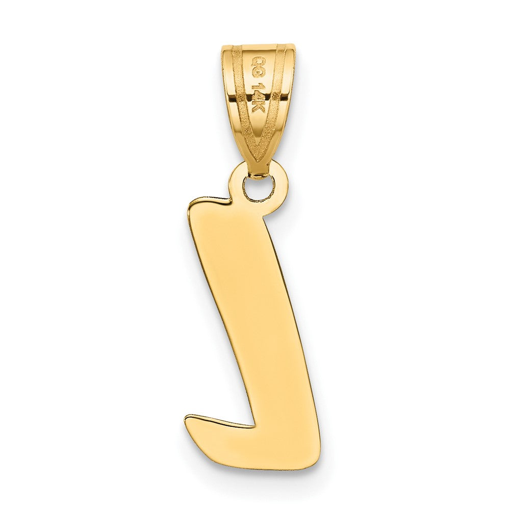 Polished Script Initial Pendants