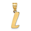 Polished Script Initial Pendants
